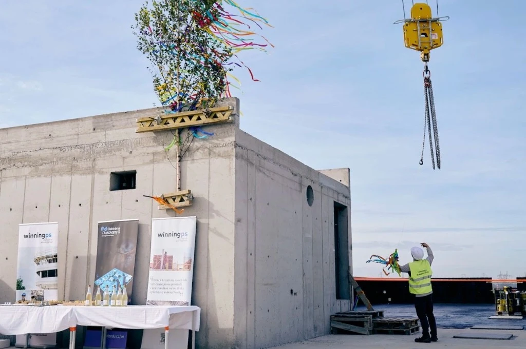 Dukovany – detail dokončené části objektu